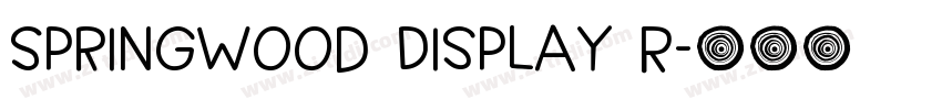 Springwood Display R字体转换